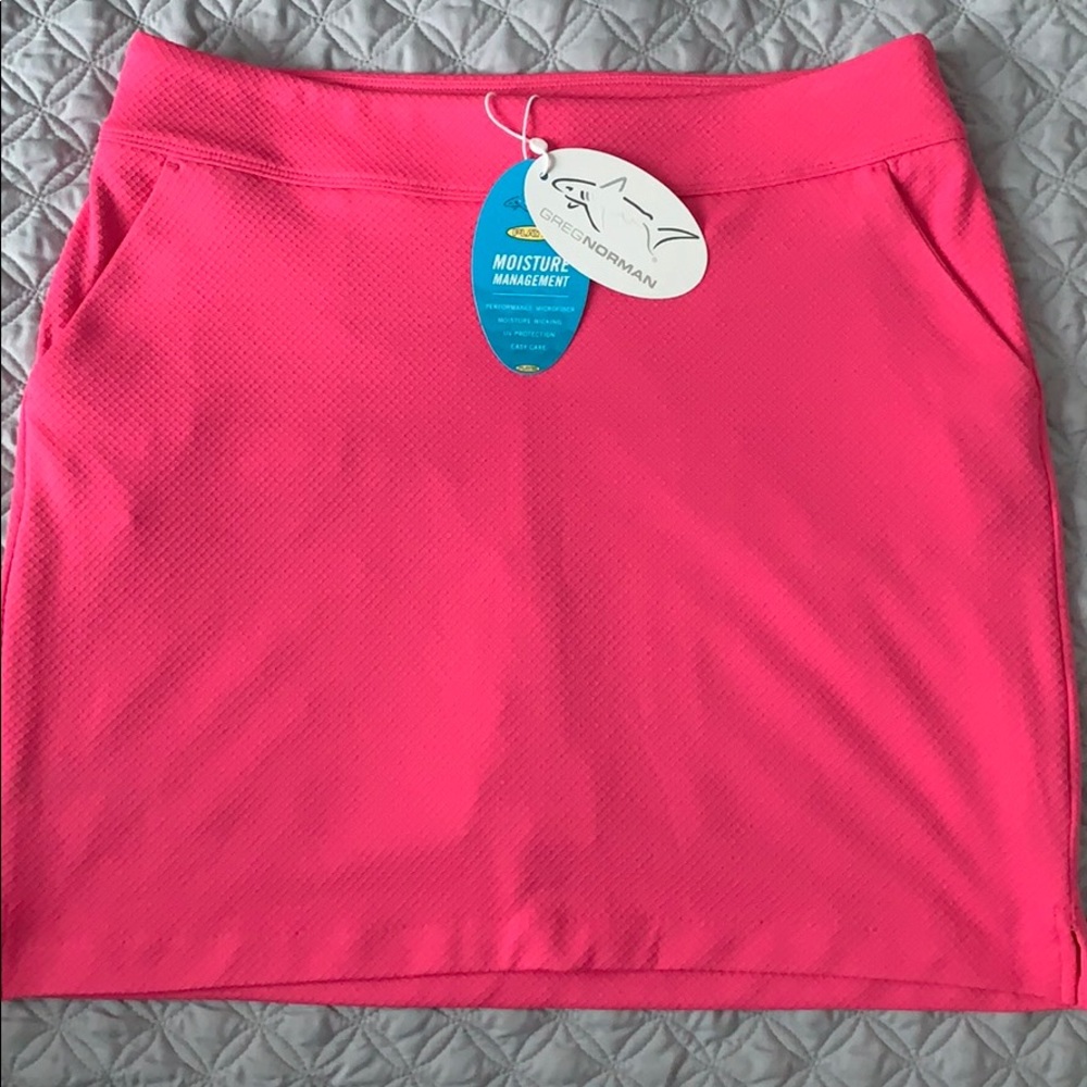 NWT Greg Norman Pristine Pink Active Skort Sz M